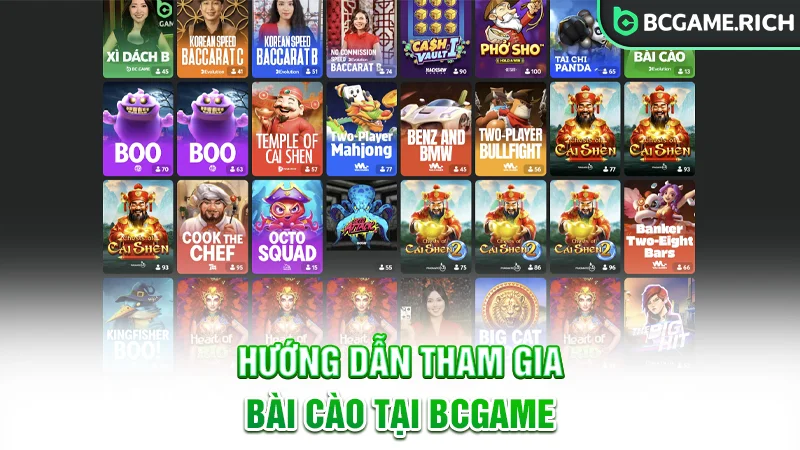 Hướng dẫn các bước tham gia Bài cào trên nhà cái BCGAME