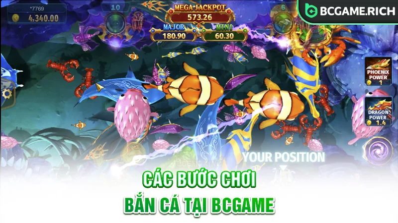 Các bước chơi và trải nghiệm BCGAME Bắn Cá