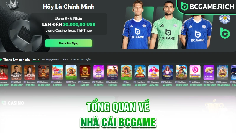 Tổng quan về nhà cái BCGAME