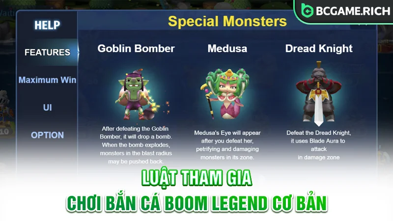 Giải mã luật tham gia chơi bắn cá Boom Legend