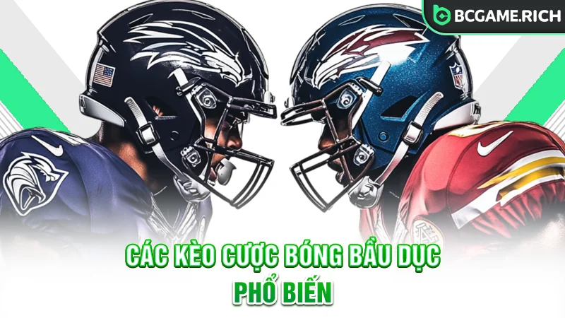 Một số kèo cược bóng bầu dục phổ biến
