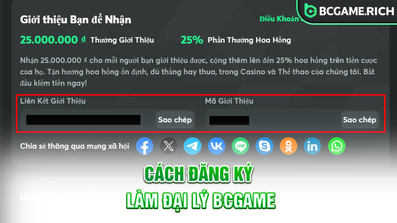 Cách thức làm đại lý tại nhà cái BCGAME