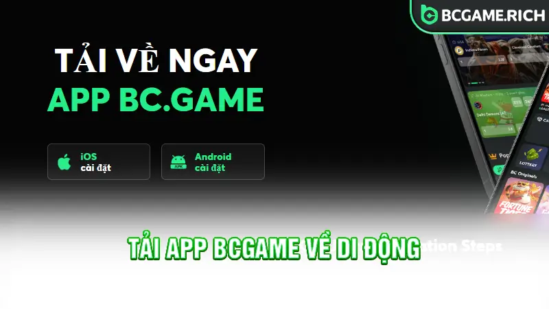 Thực hiện tải app BCGAME về di động