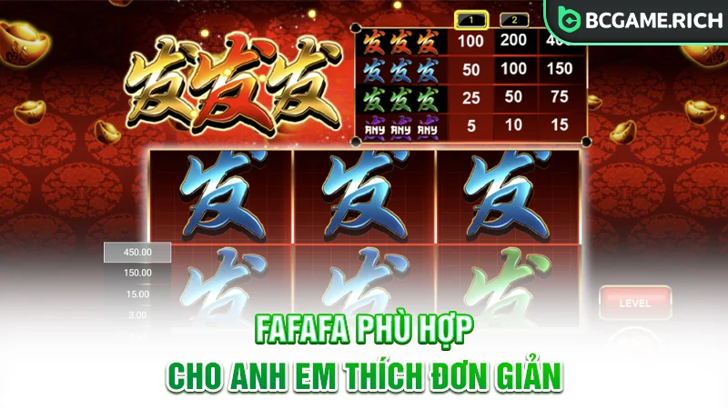 FaFaFa phù hợp cho anh em thích sự đơn giản