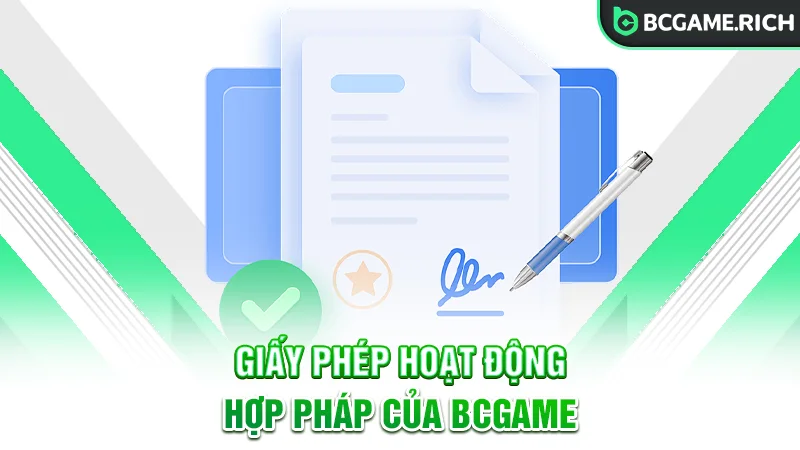 Giấy phép hoạt động của BCGAME