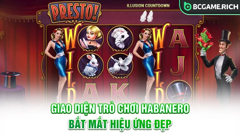 Giao diện các trò chơi đều bắt mắt và hiệu ứng đẹp