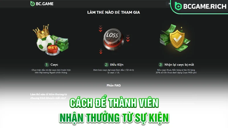 Cách để thành viên nhận thưởng từ hoạt động hoàn trả tuần