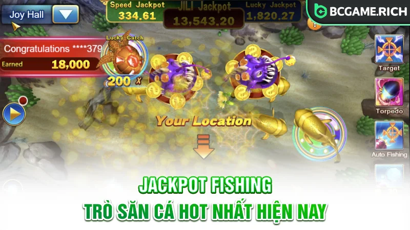 Jackpot Fishing - Trò chơi săn cá hot nhất mọi thời đại
