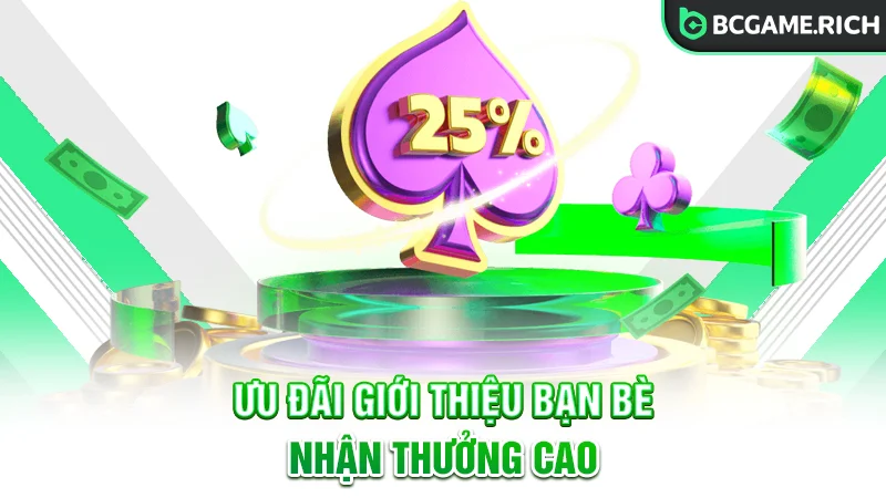 Ưu đãi giới thiệu bạn bè và nhận thưởng 15%