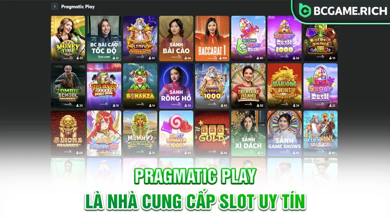 Pragmatic Play là nhà cung cấp game Slot uy tín