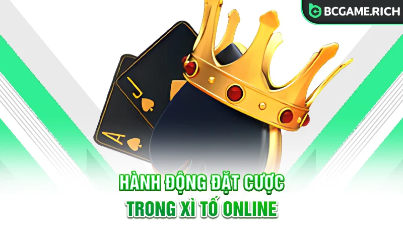 Các hành động đặt cược trong xì tố online