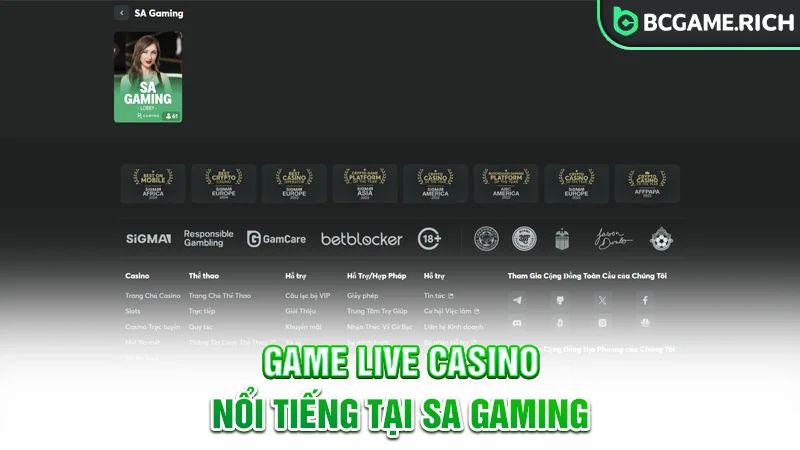 Top các game Live Casino nổi tiếng tại SA Gaming
