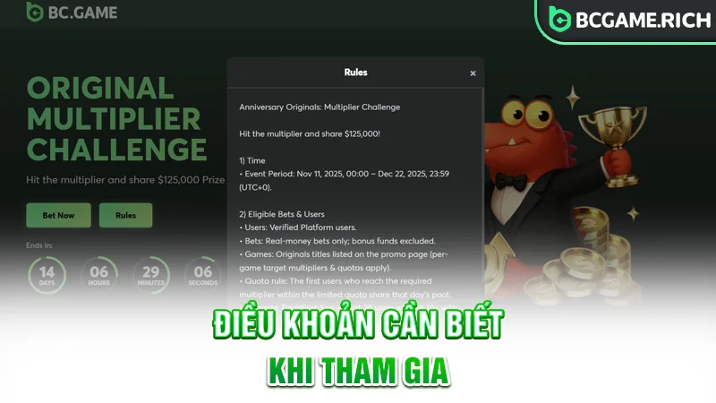 Điều khoản cần biết khi tham gia hoạt động khuyến mãi