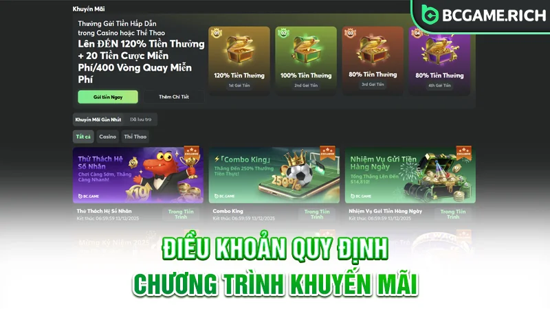 Điều khoản quy định về việc tham gia chương trình
